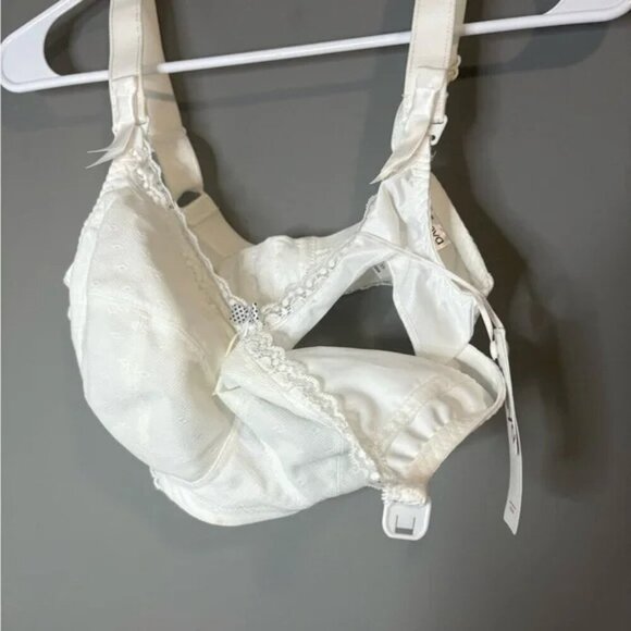 NWT Freya nursing bra size 30FF Elegant, white, adjustable, thick strap - Picture 4 of 10